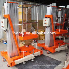 Hontylift mobile hydraulic aerial lifts/single mast aluminum lift platform
 Hontylift mobile hydraulic aerial lifts/single mast aluminum lift platform